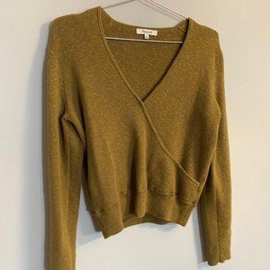 Madewell Wrap-Front Pullover Sweater